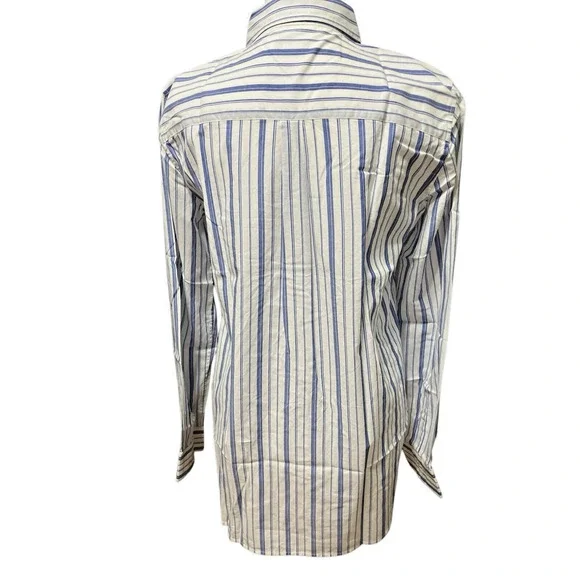 UNTUCKit Women's  Button Down Shirt Striped Cotton Sz 6 Academia Casual - Picture 4 of 7